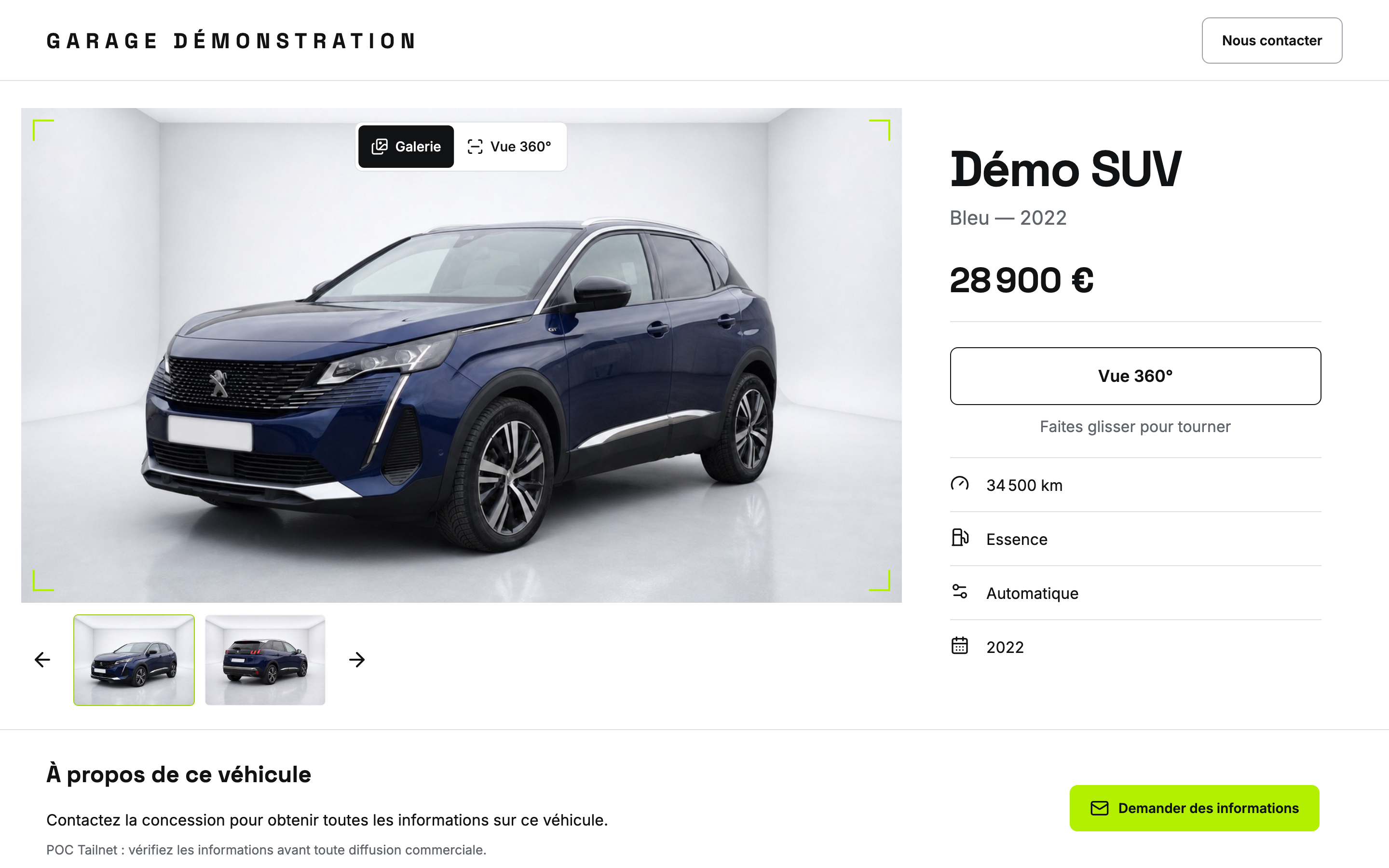Le showroom public